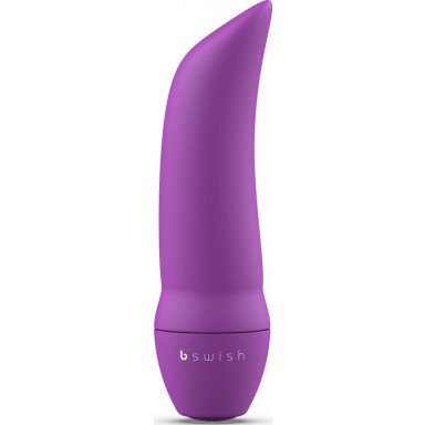 Фиолетовая вибропуля Bmine Basic Curve - 7,6 см. фото 2