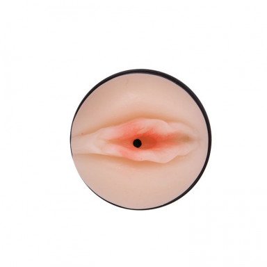 Мастурбатор-вагина в колбе с 7 скоростями вибрации и выносным пультом фото 4