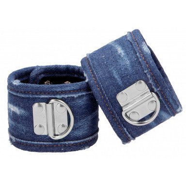Синие джинсовые наручники Roughend Denim Style, фото