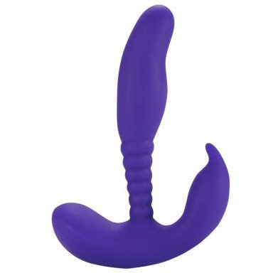 Фиолетовый стимулятор простаты Anal Pleasure Dual Vibrating Prostate Stimulator - 13,5 см., фото