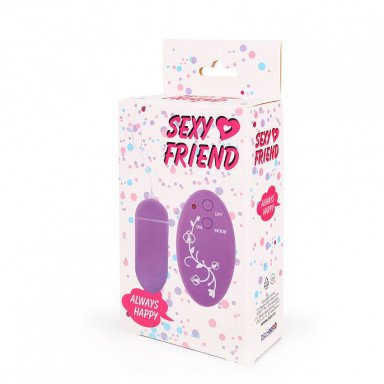 Фиолетовое виброяйцо Sexy Friend с 10 режимами вибрации фото 3