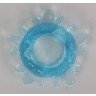 Голубое эрекционное кольцо Снежинка, фото