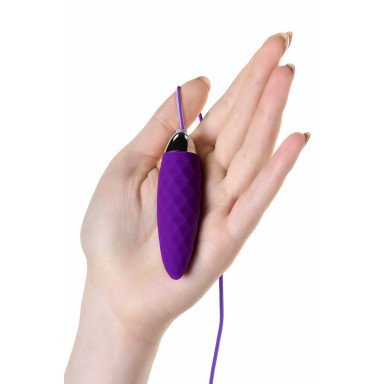 Фиолетовое узенькое виброяйцо с пультом управления A-Toys Cony, работающее от USB фото 3