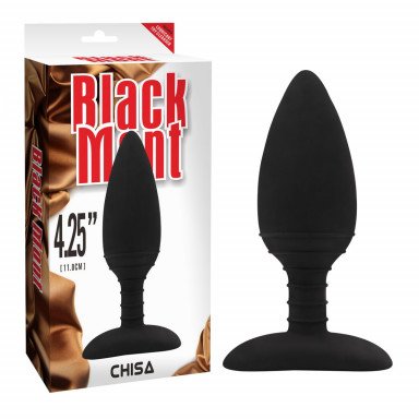 Черная анальная вибровтулка Anal Libido - 12,2 см. фото 2