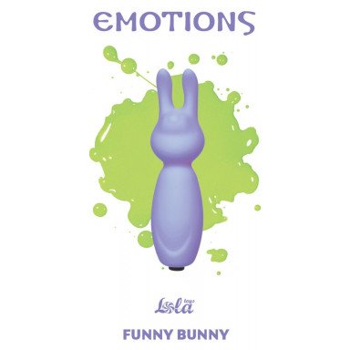 Фиолетовый мини-вибратор с ушками Emotions Funny Bunny Lavender, фото