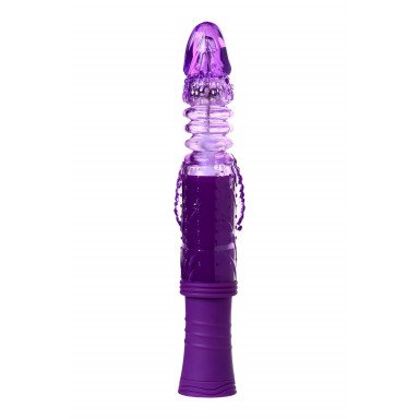 Фиолетовый вибратор-кролик на присоске - 23,5 см. фото 8