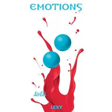 Голубые вагинальные шарики без сцепки Emotions Lexy Small фото 2
