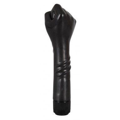 Чёрный вибратор-рука для фистинга The Black Fist Vibrator - 24 см. фото 2