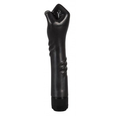 Чёрный вибратор-рука для фистинга The Black Fist Vibrator - 24 см. фото 3