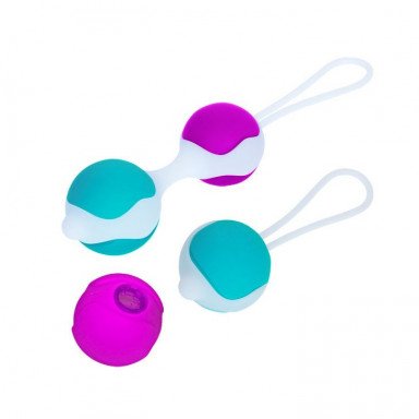 Разноцветные вагинальные шарики Orgasmic balls silicone фото 4