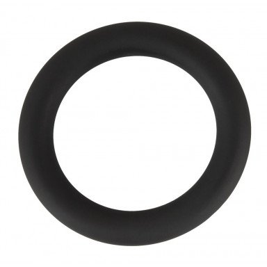 Черное эрекционное кольцо на пенис и мошонку, фото