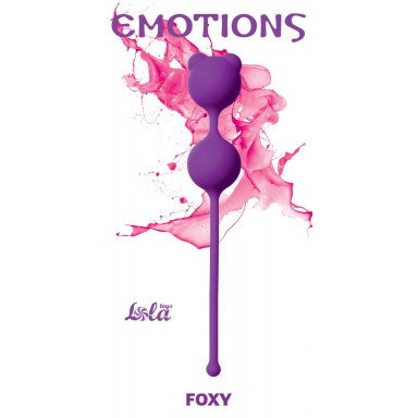Фиолетовые вагинальные шарики Emotions Foxy фото 2