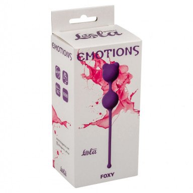 Фиолетовые вагинальные шарики Emotions Foxy фото 4