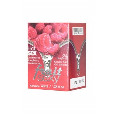 Массажное масло FRUIT SEXY Raspberry с ароматом малины и разогревающим эффектом - 40 мл. фото 2