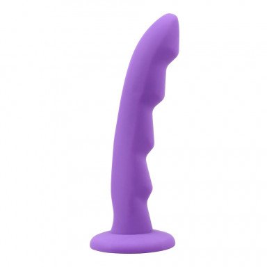 Фиолетовая насадка для страпона Crush On Cavelier - 17 см., фото