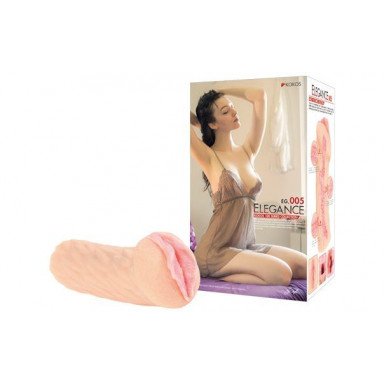 Ультра реалистичный мастурбатор-вагина с двойным слоем материала ELEGANCE фото 2