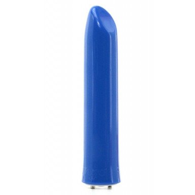 Синий перезаряжаемый вибратор Tango Blue USB rechargeable - 9 см. фото 2