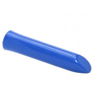 Синий перезаряжаемый вибратор Tango Blue USB rechargeable - 9 см. фото 3
