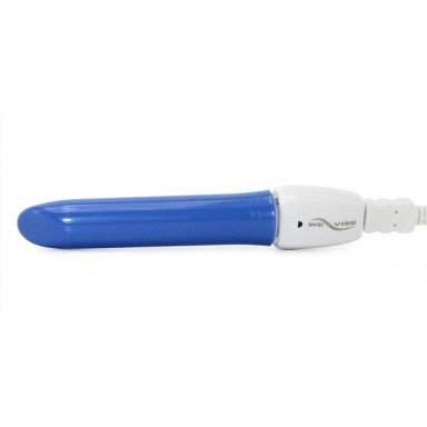 Синий перезаряжаемый вибратор Tango Blue USB rechargeable - 9 см. фото 4