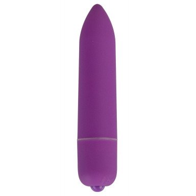 Фиолетовая удлинённая вибропуля Power Bullet Purple - 8,3 см., фото