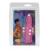 Розовая эластичная насадка на пенис с жемчужинами, точками и шипами Pearl Stimulator - 11,5 см., фото