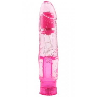 Розовый вибратор Seduction - 16,2 см., фото