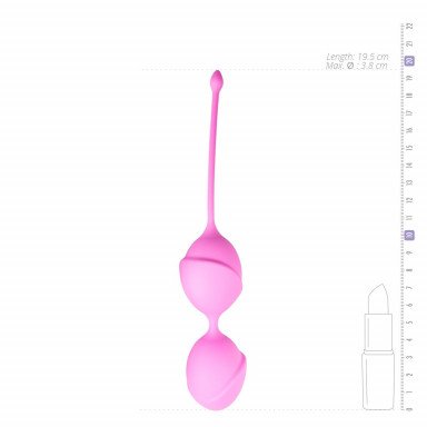 Розовые вагинальные шарики Jiggle Mouse фото 5