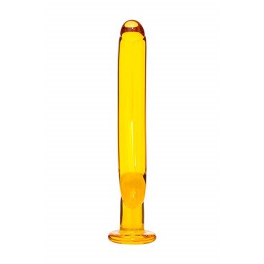 Жёлтый стимулятор-банан из стекла - 17,5 см. фото 4