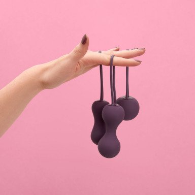 Набор фиолетовых вагинальных шариков Je Joue Ami фото 5
