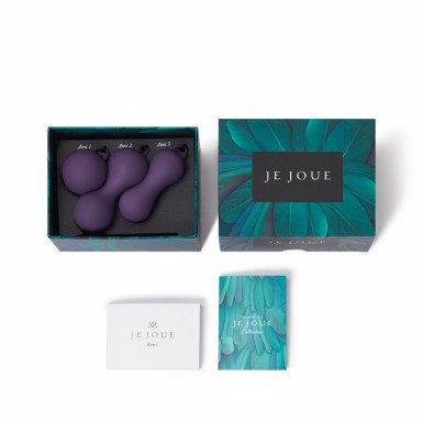 Набор фиолетовых вагинальных шариков Je Joue Ami фото 7