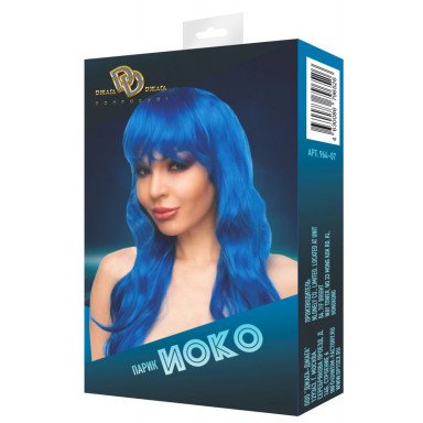 Синий парик Иоко фото 3