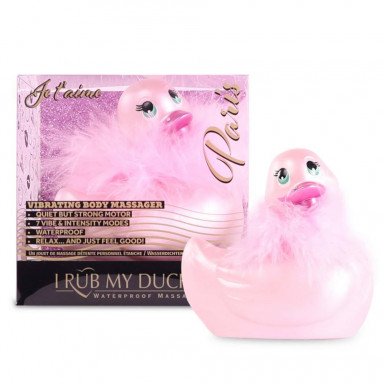 Розовый вибратор-уточка I Rub My Duckie 2.0 Paris фото 2