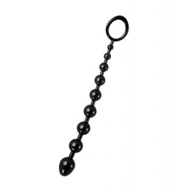 Черная анальная цепочка A-toys - 28,3 см., фото