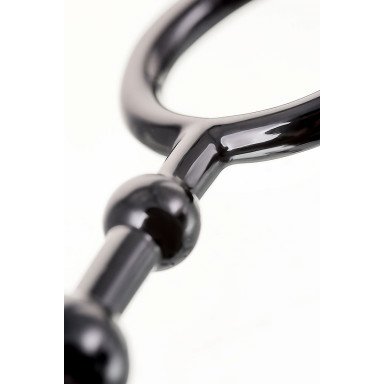 Черная анальная цепочка A-toys - 28,3 см. фото 6