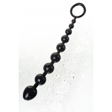 Черная анальная цепочка A-toys - 28,3 см. фото 10