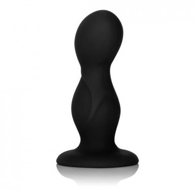 Черный анальный стимулятор Silicone Back End Play - 10,75 см., фото
