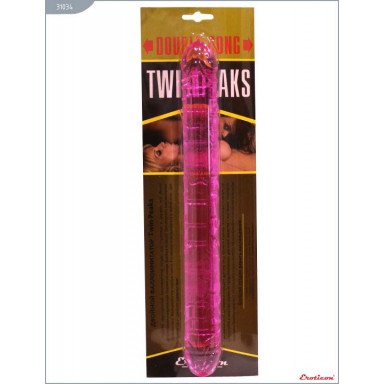 Розовый двусторонний фаллоимитатор Twin Peaks - 33,5 см. фото 4