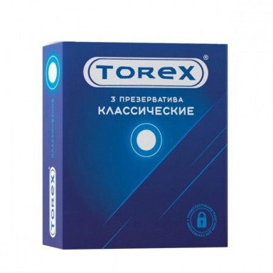 Гладкие презервативы Torex Классические - 3 шт., фото