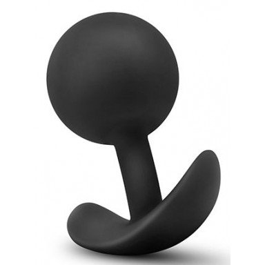 Черная анальная пробка Wearable Vibra Plug - 9,5 см., фото