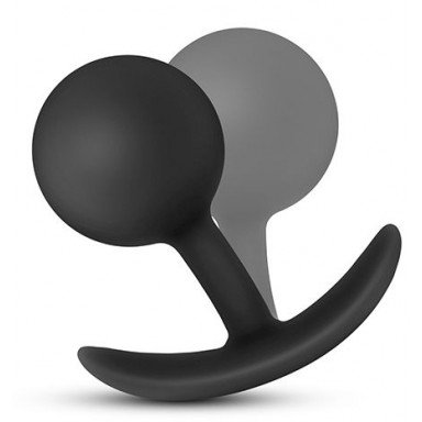 Черная анальная пробка Wearable Vibra Plug - 9,5 см. фото 3