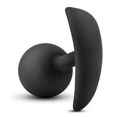 Черная анальная пробка Wearable Vibra Plug - 9,5 см. фото 4