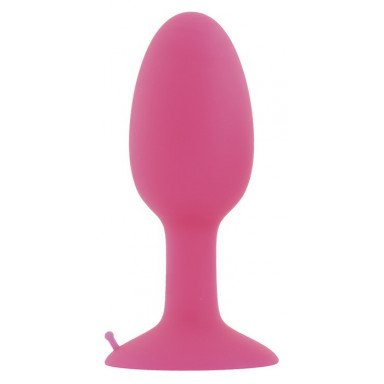 Розовая пробка POPO Pleasure со встроенным вовнутрь стальным шариком - 10,5 см. фото 2