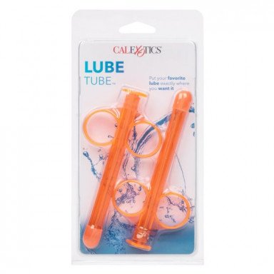 Набор из 2 оранжевых шприцов для введения лубриканта Lube Tube фото 2