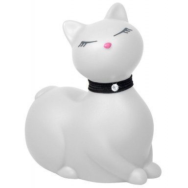 Белый массажёр-кошка I Rub My Kitty с вибрацией, фото