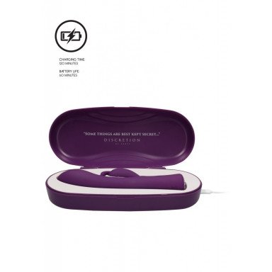 Фиолетовый вибромассажер-кролик Lux - 20 см. фото 3