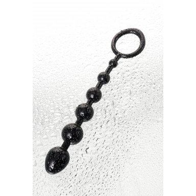 Анальная цепочка черного цвета A-toys - 19,8 см. фото 10