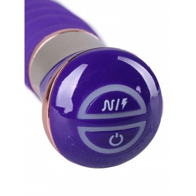 Фиолетовый спиралевидный вибратор - 21 см. фото 2