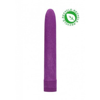 Фиолетовый эко-вибромассажер Natural Pleasure - 17,7 см., фото