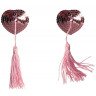 Розовые пэстисы-сердечки Gipsy с кисточками, фото