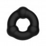 Черное эрекционное кольцо с 3 шариками, фото